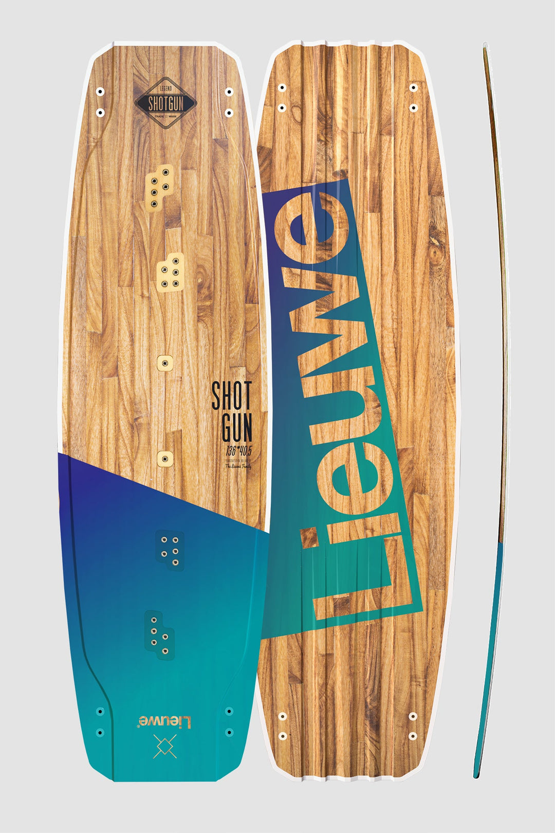 Shotgun Atlantis - Gradient Series - Kiteboard twintip front and bottom