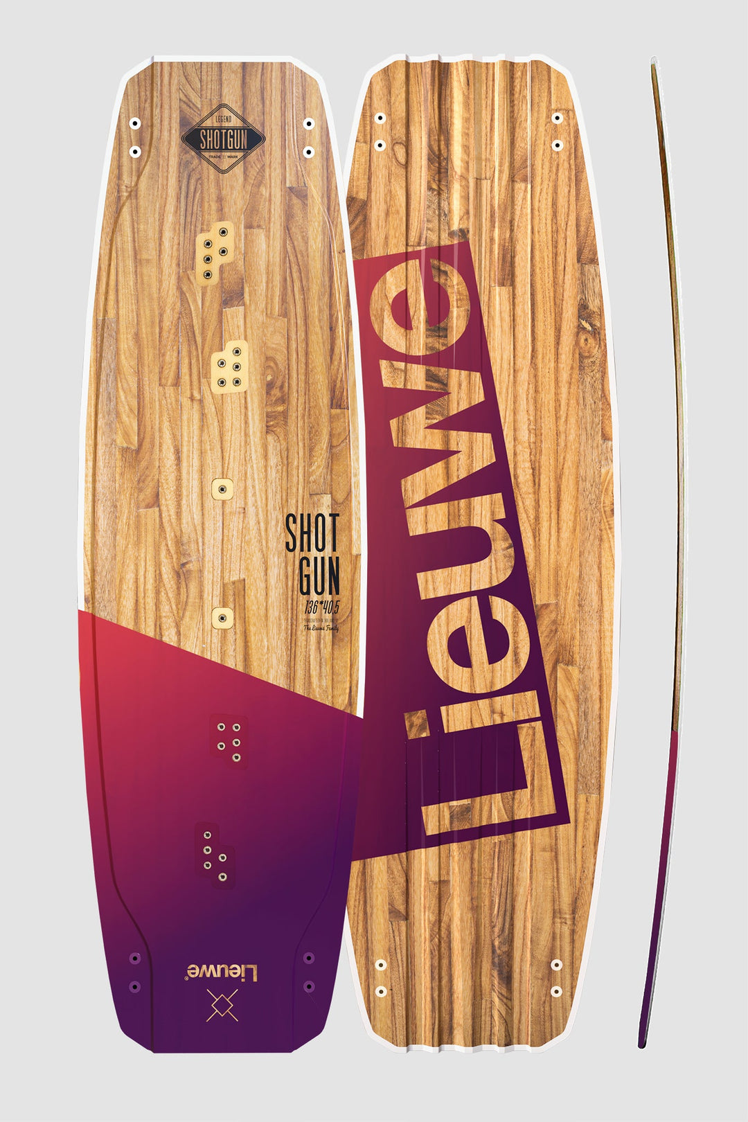 Shotgun Burlesque - Gradient Series - Kiteboard twintip front and back