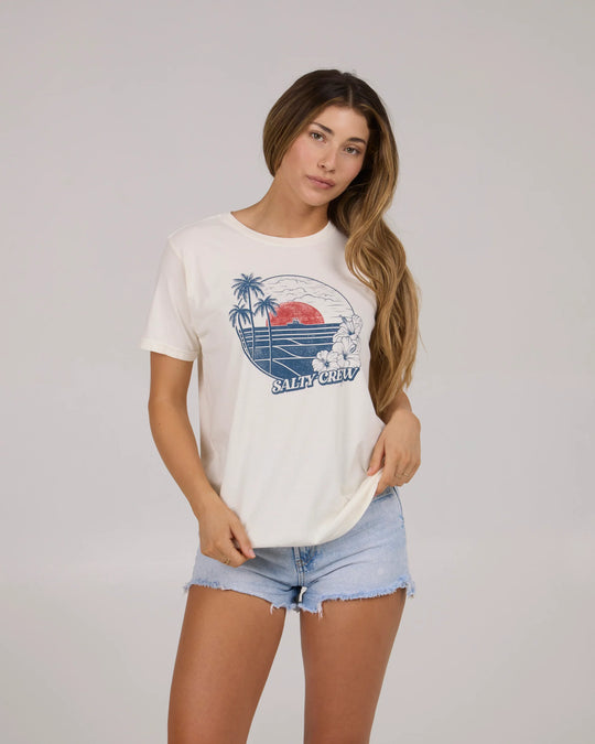 Beach Scene B.f Tee - Off White