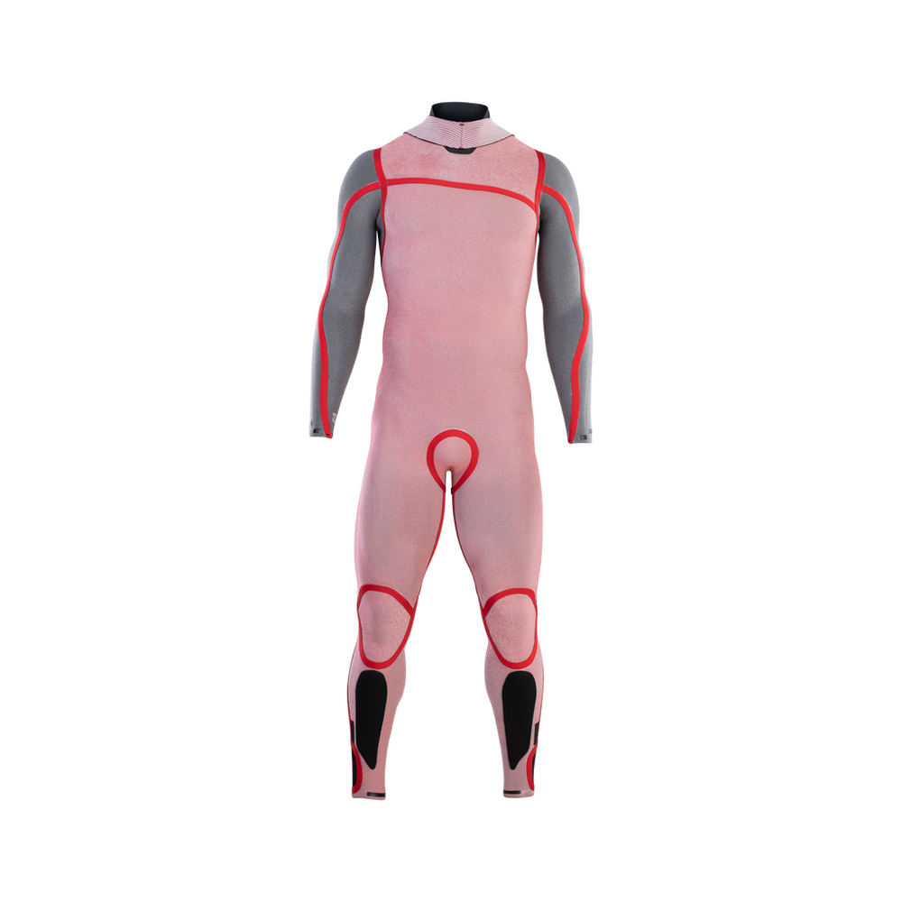 Binnenzijde van ION Seek Amp 6/5mm BZ herenwetsuit zwart, voorzijde
