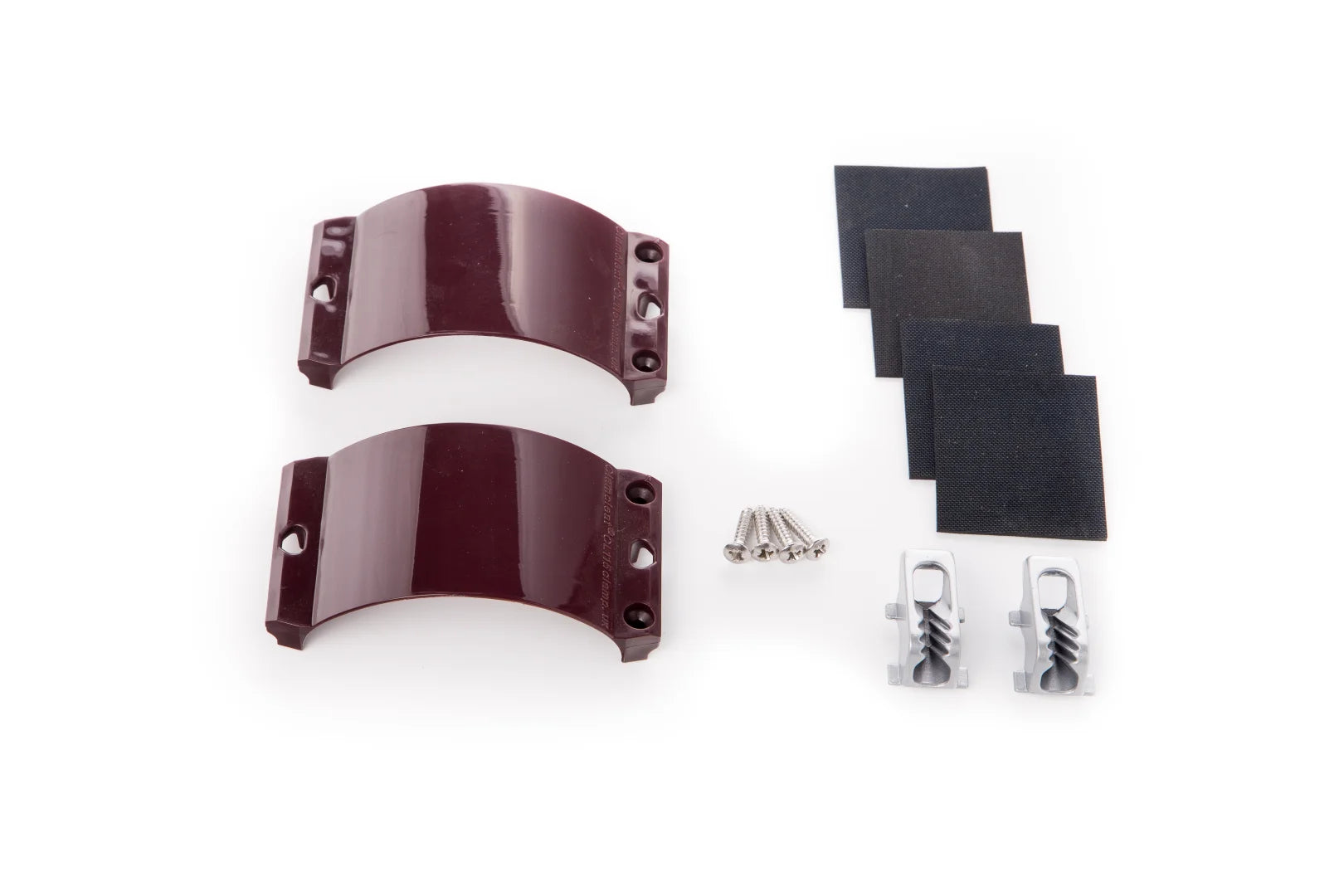 2x Clamcleat Strap, 4x Screws, 4x Rubber