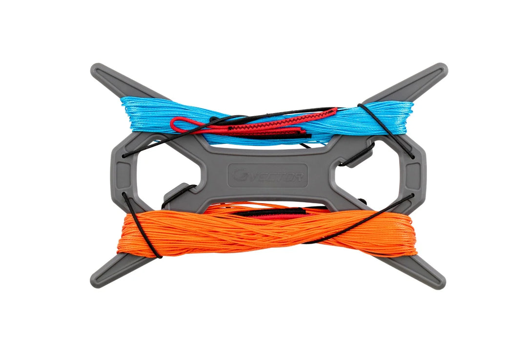 Vector Quad Pro kitelines 4x17, 5m 210/110kg orange/blue