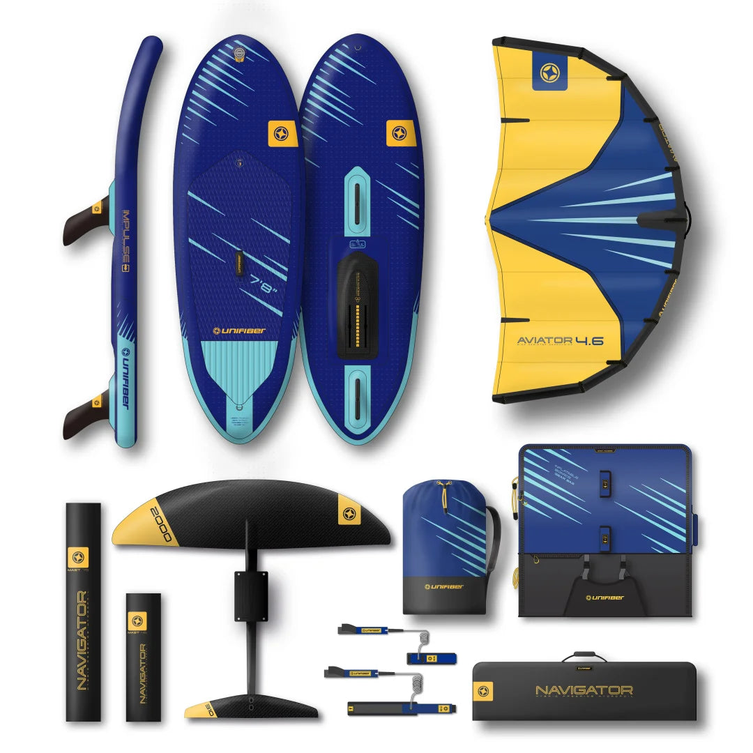 Impulse 7'8 (FCD) & 3.5 Wing, 2000cm2 Foil & Extra 45cm Mast