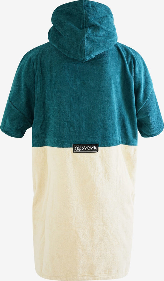 Cotton Velour Poncho Petrol