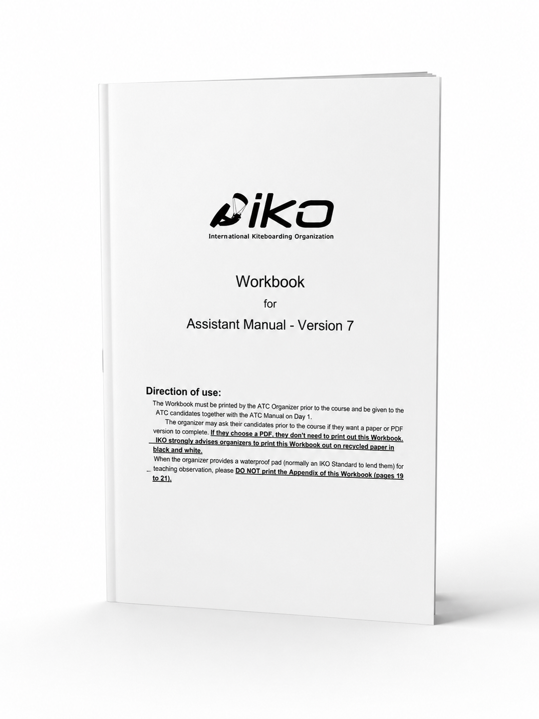 Workbook  Assistant Manual - Version 7