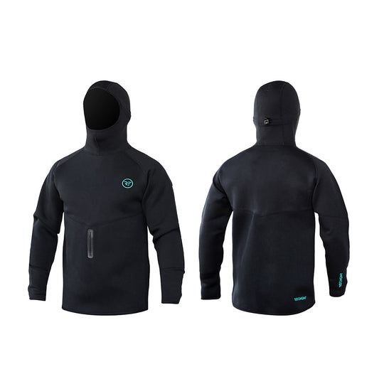 Performance Neoprene Hoodie - Black