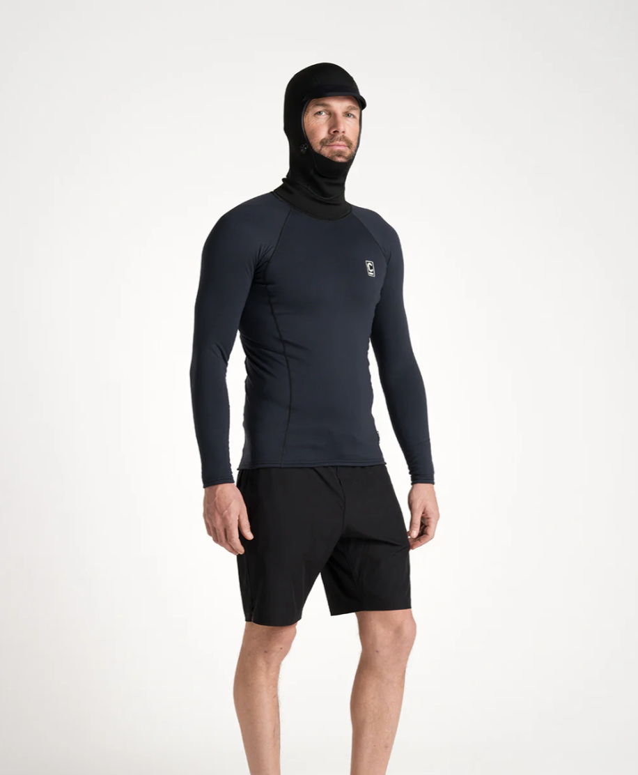 Thermal Skins Mens LS Hooded Vest