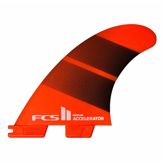 FCS ll Accelerator PC Large Red/Black Tri Retail Fins