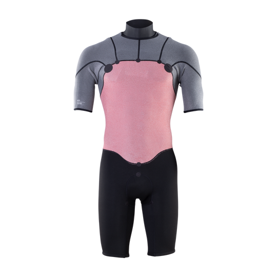 ION Element 2/2 Shorty SS Front Zip in zwart, binnenzijde voor