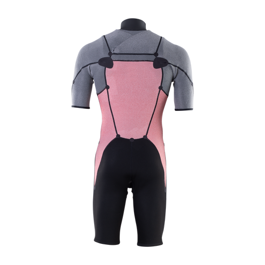 ION Element 2/2 Shorty SS Front Zip in zwart, binnenzijde achter