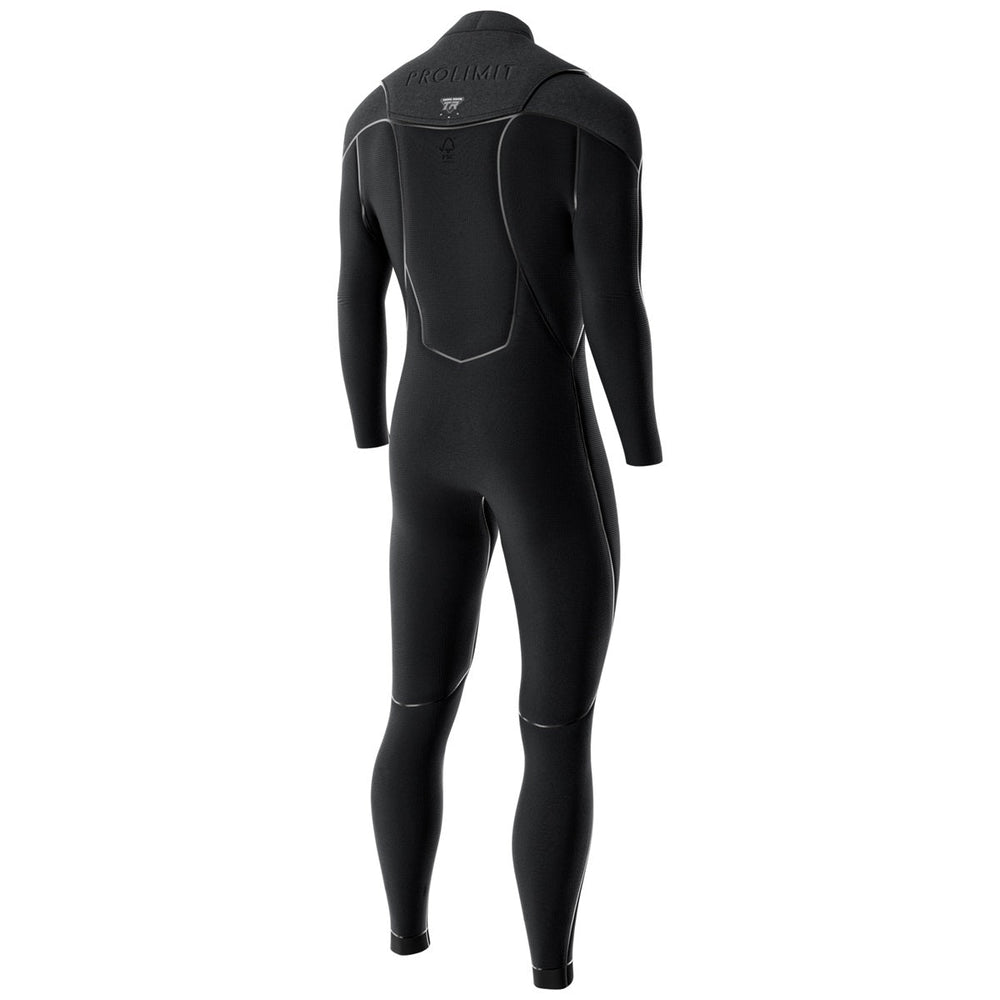 Prolimit Mercury Steamer Freezip 6/4 herenwetsuit zwart binnenkant vooraanzicht