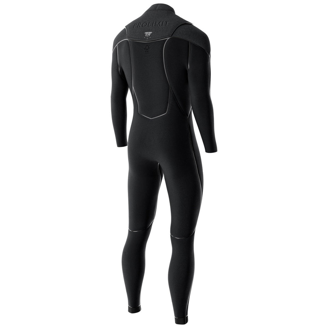 Prolimit Mercury Steamer Freezip 6/4 herenwetsuit zwart binnenkant vooraanzicht