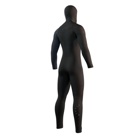 Mystic Marshall Hooded Fullsuit 5/3mm Fzip in zwart, productaanzicht 2