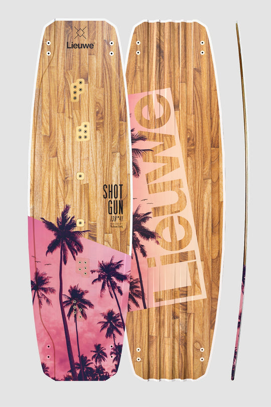 kiteboard pink sunset top and bottom