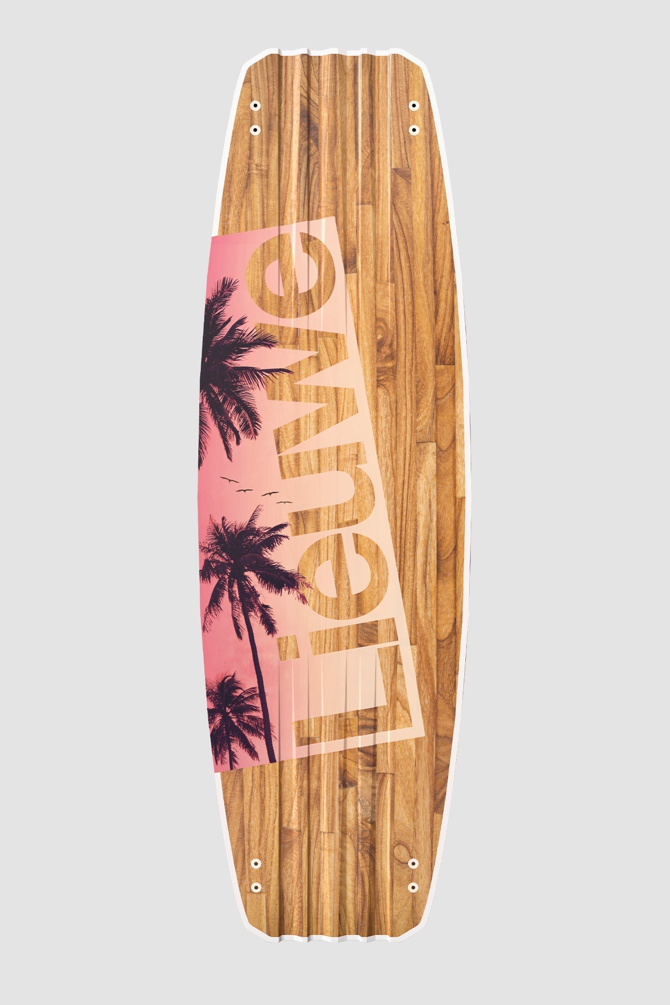 kiteboard pink sunset bottom