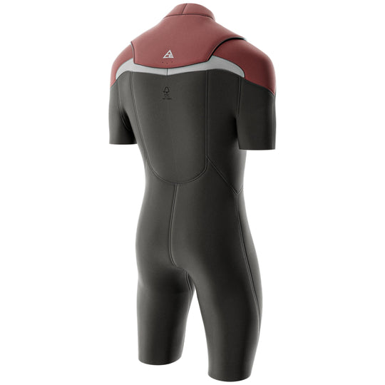 Prolimit ACE Shorty Freezip 2/2 zwart-bordeaux-grijs, detail