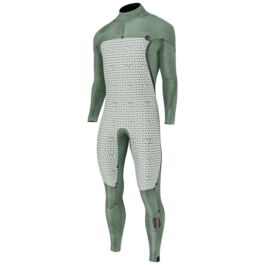 Prolimit Mercury Steamer FZ 4/3 herenwetsuit – navy binnenkant achteraanzicht