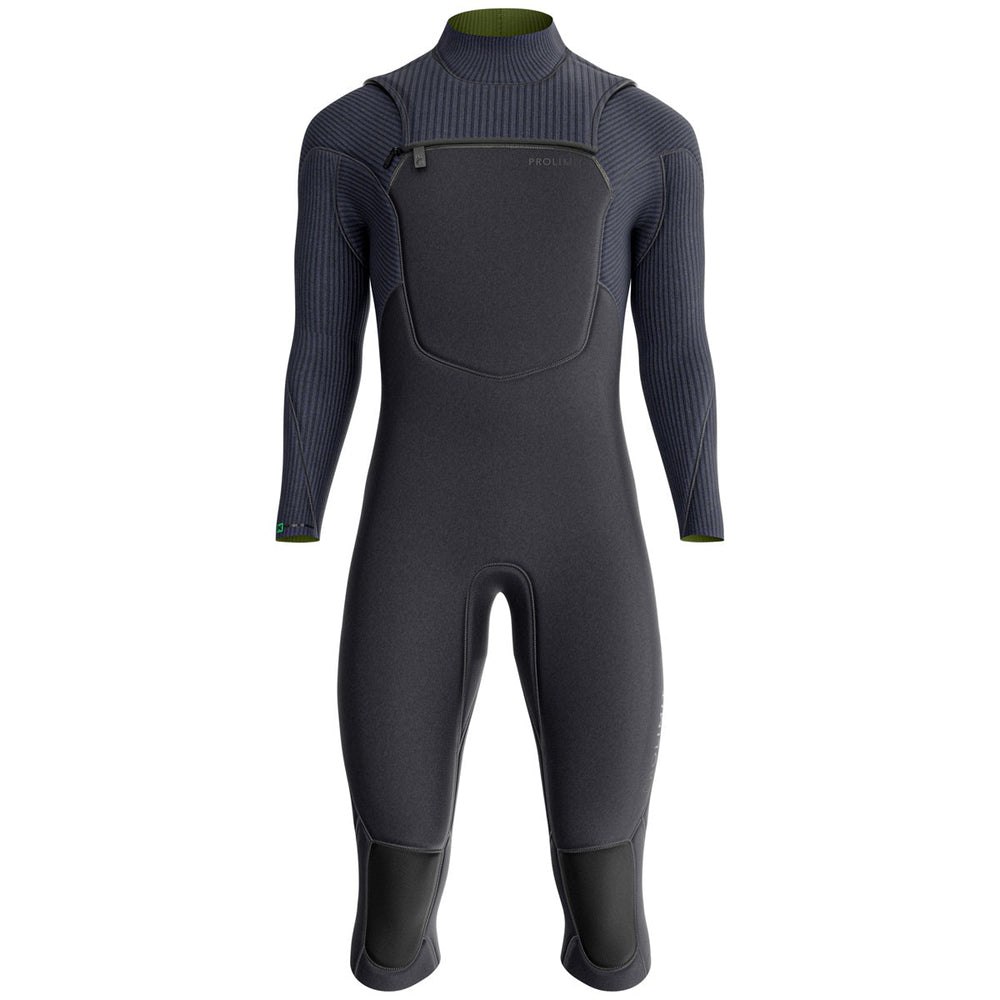 Prolimit Predator Steamer 3/4 Leg FZ 3/2 herenwetsuit – zwart achteraanzicht