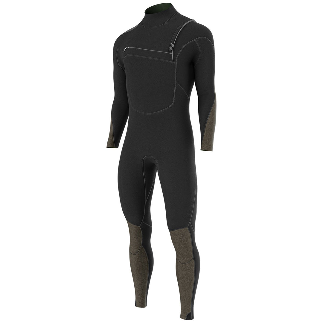 Prolimit Shield Steamer Free-X 3/2 herenwetsuit – zwart schuin vooraanzicht