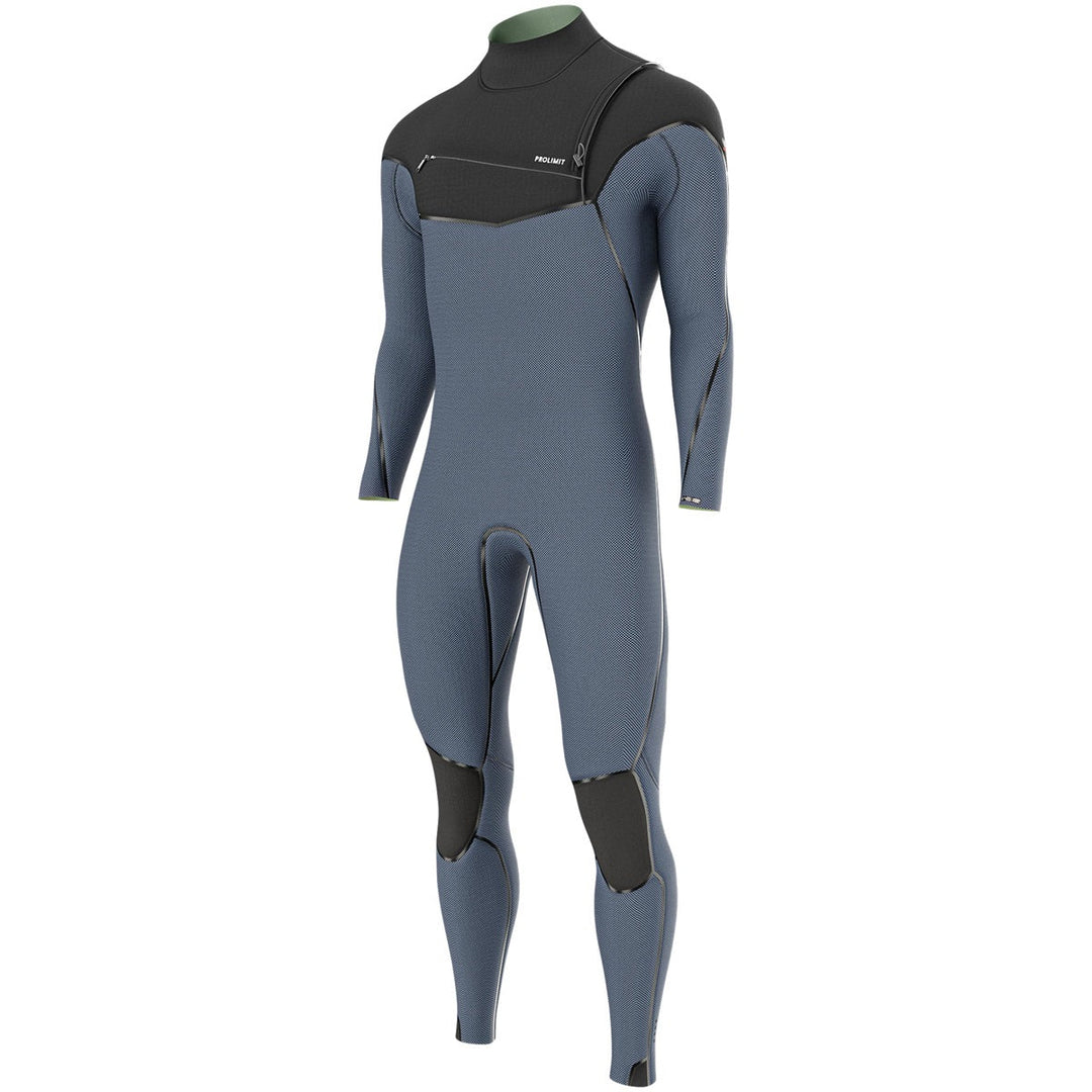 Prolimit Vapor Steamer Free-X 4/3 herenwetsuit blauw schuin vooraanzicht