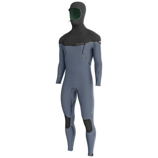 Prolimit Vapor Steamer C-zip 6/4 Hooded zwart-blauw, vooraanzicht