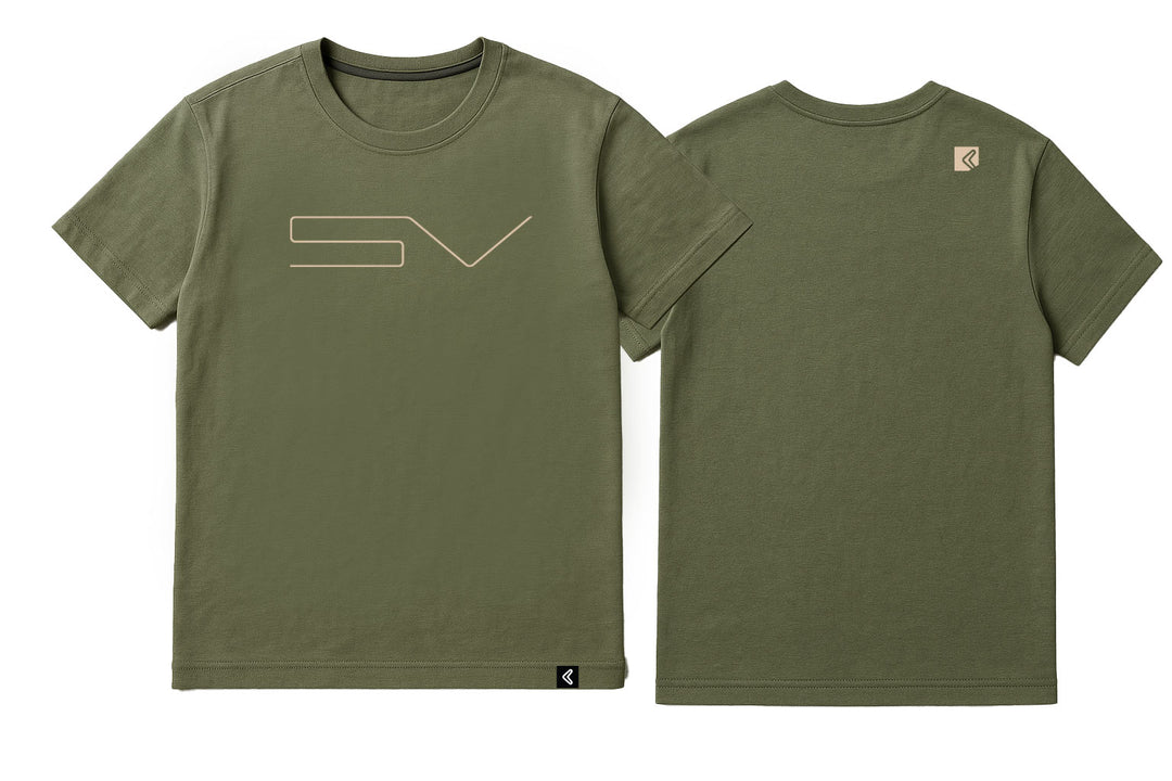 LOGO T - DOWN THE LINE - OLIVE