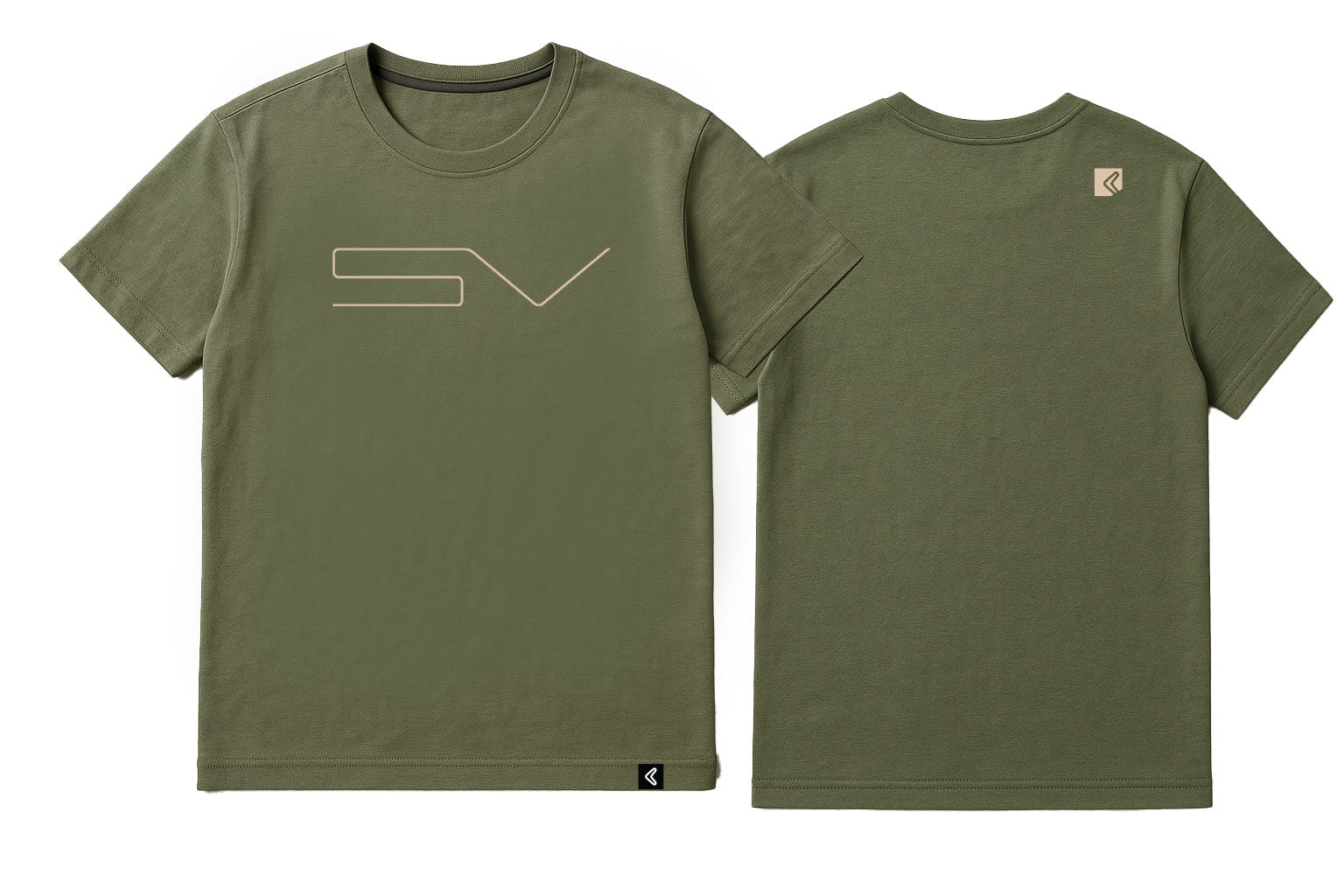 LOGO T - DOWN THE LINE - OLIVE