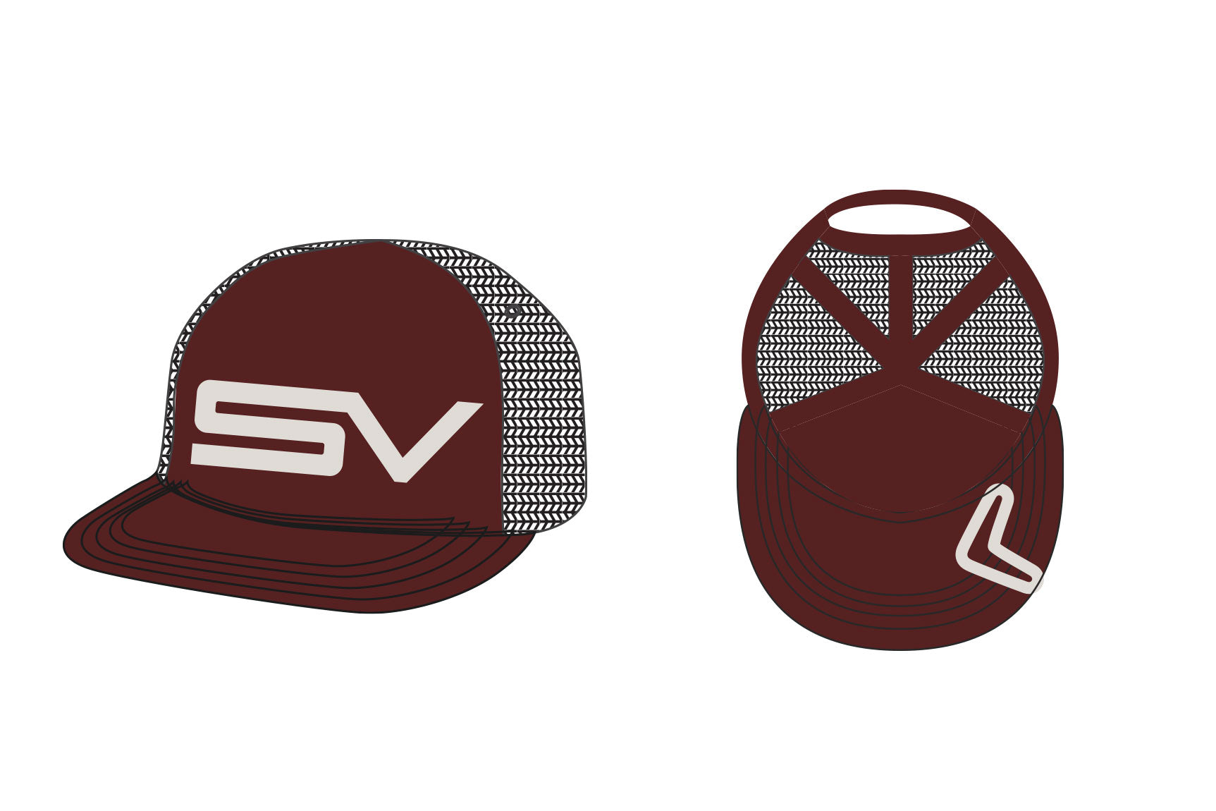 MESH TRUCKER CAP - RED