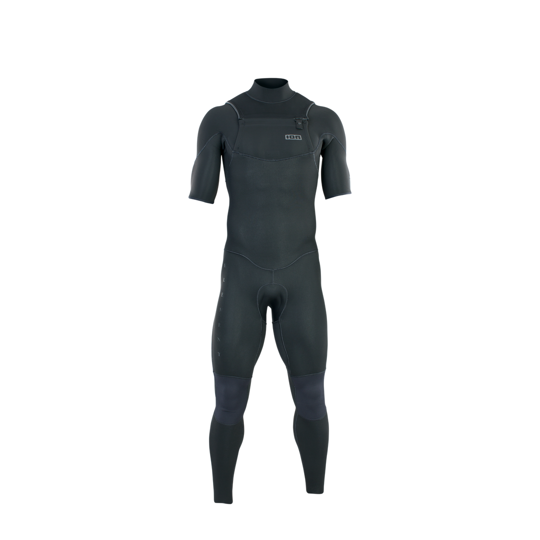 ION Element 2/2mm FZ herenwetsuit zwart volledig vooraanzicht