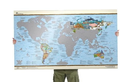bucketlist map scratch edition